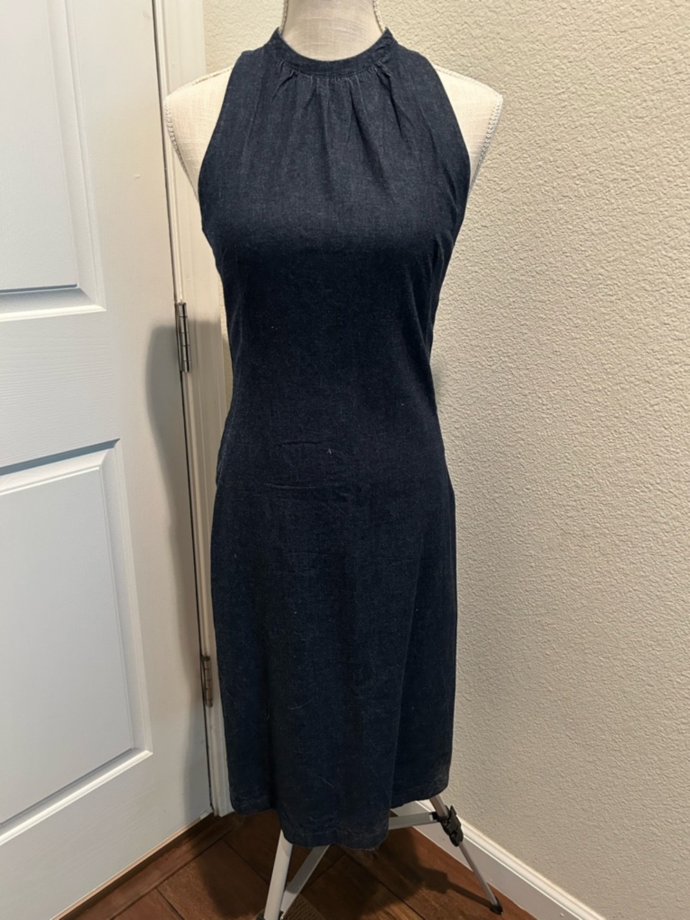 French Connection Navy Sleeveless Midi Dress